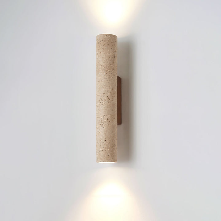 Olvaros Applique Murale Cylindre Mince Travertin - Neutralighting