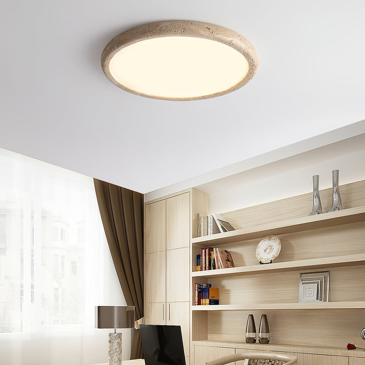 Aurrina Plafonnier Cadre Anneau en Travertin - Neutralighting
