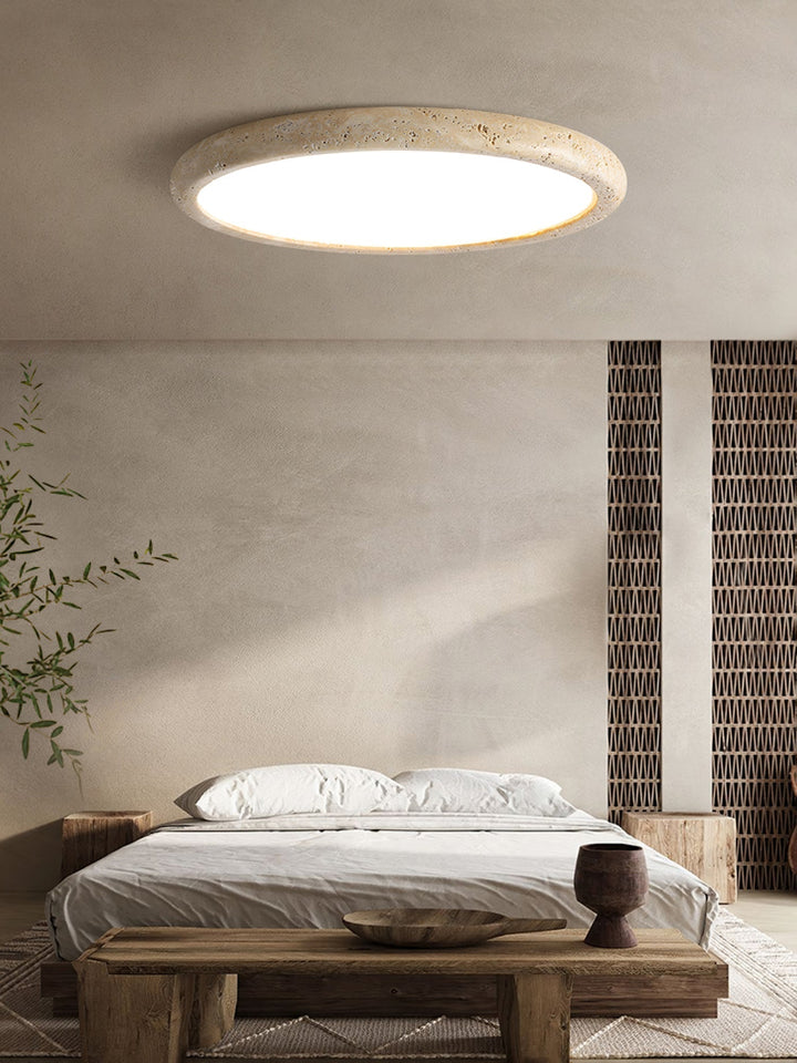 Aurrina Plafonnier Cadre Anneau en Travertin - Neutralighting