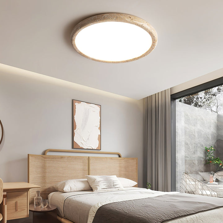 Aurrina Plafonnier Cadre Anneau en Travertin - Neutralighting