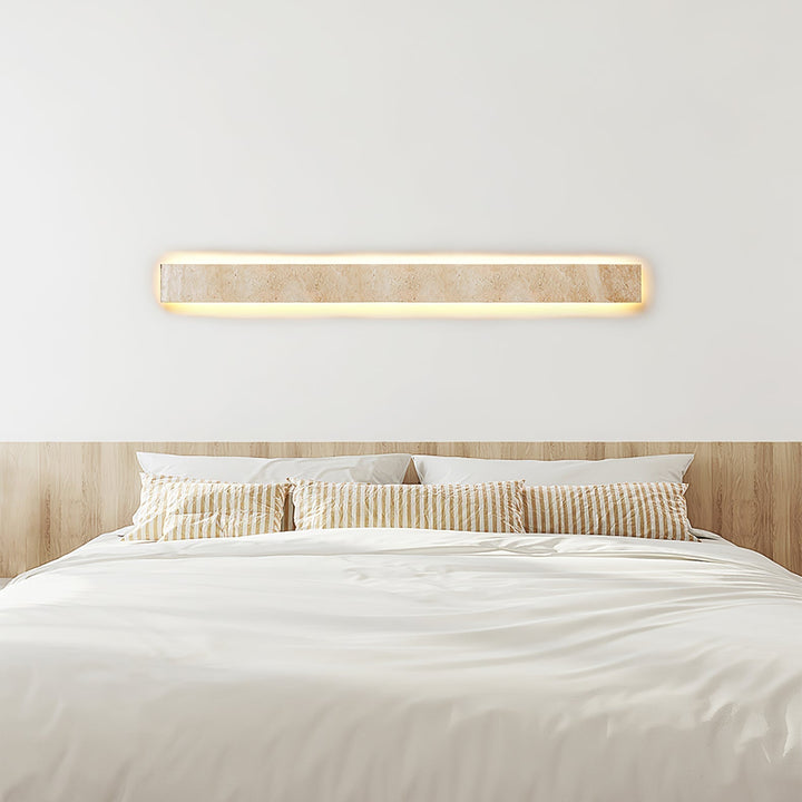Olnorir Applique Murale Rectangulaire Mince en Travertin - Neutralighting