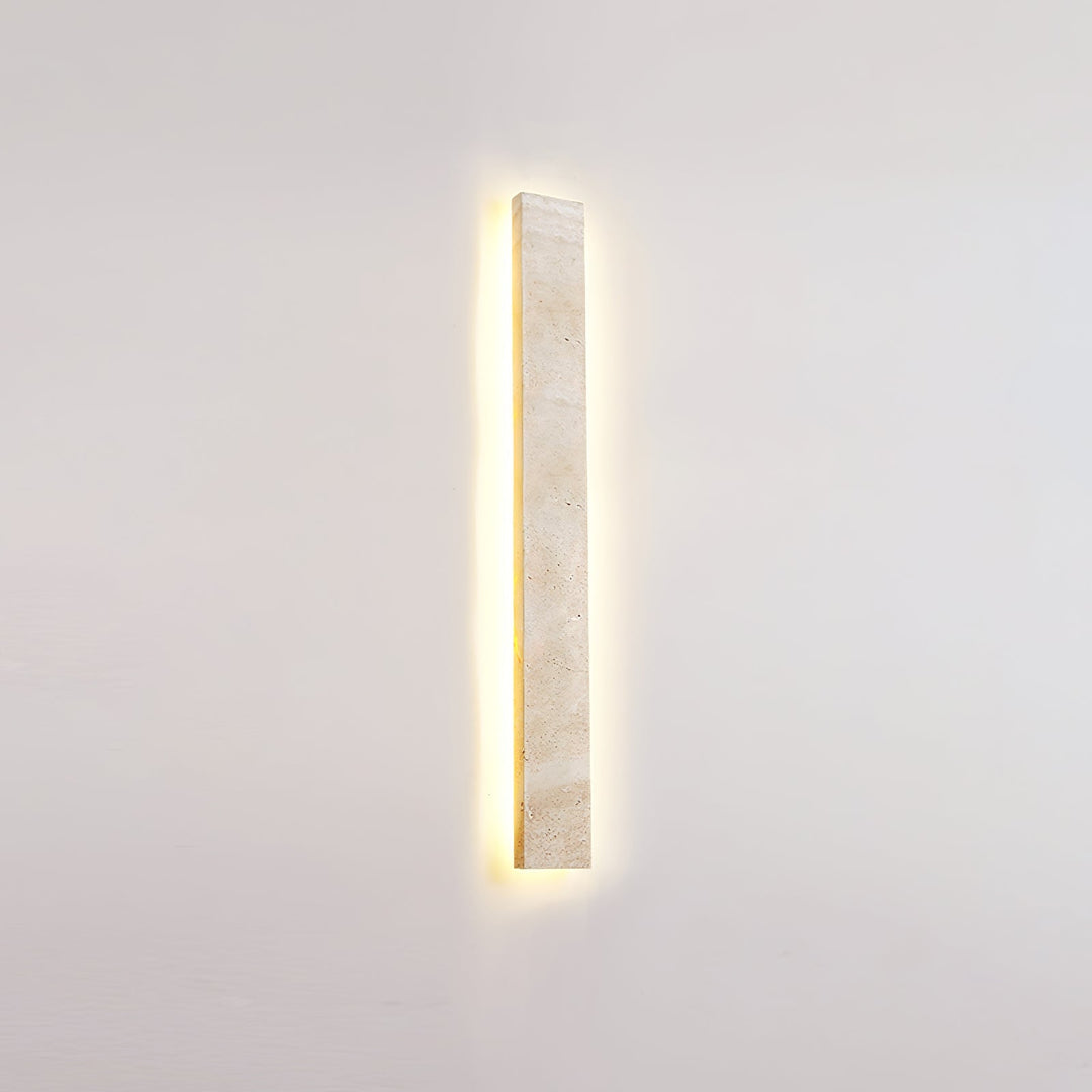 Olnorir Applique Murale Rectangulaire Mince en Travertin - Neutralighting