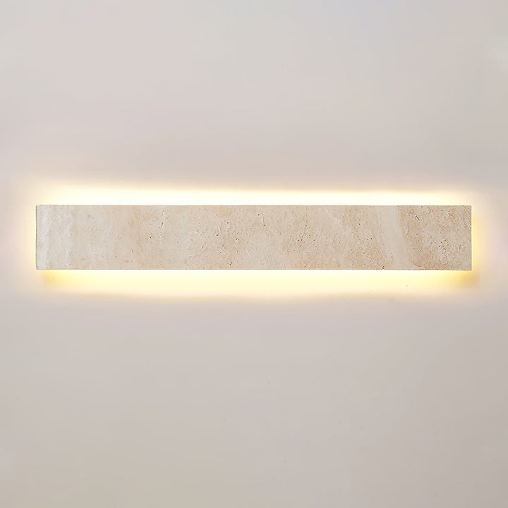 Olnorir Applique Murale Rectangulaire Mince en Travertin - Neutralighting