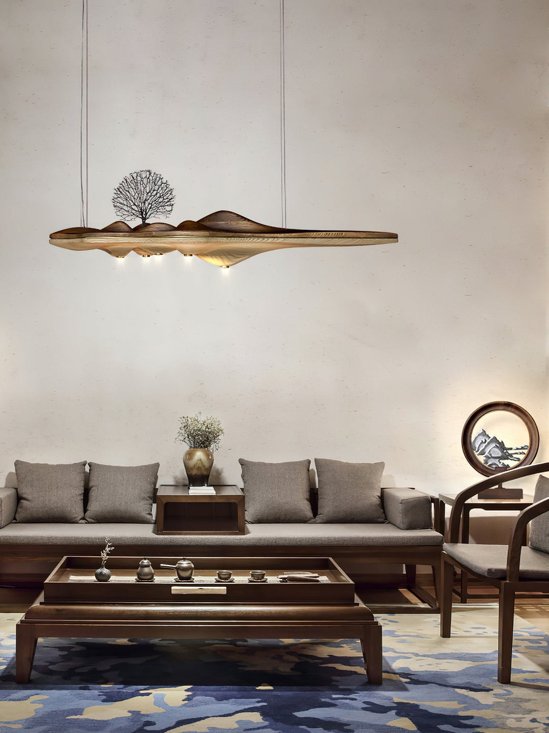 Etalyra Suspension en Bois Élégance Premium - Neutralighting
