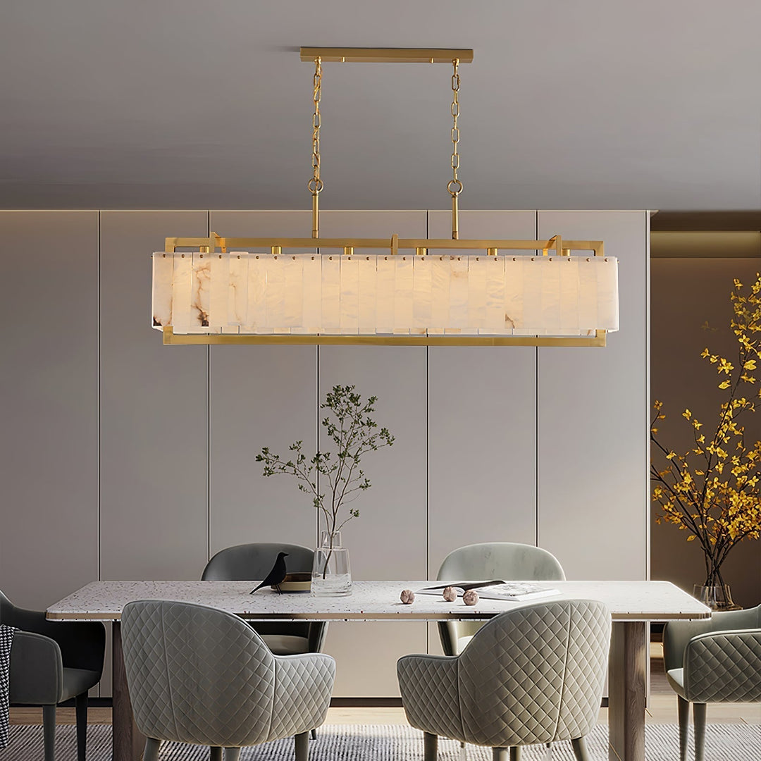 Aether Suspension Rectangulaire en Albâtre - Neutralighting