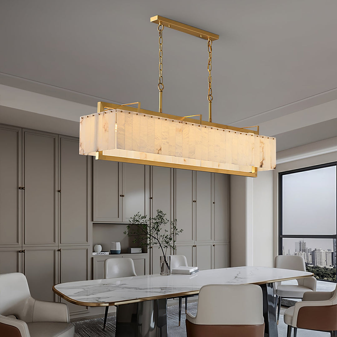 Aether Suspension Rectangulaire en Albâtre - Neutralighting