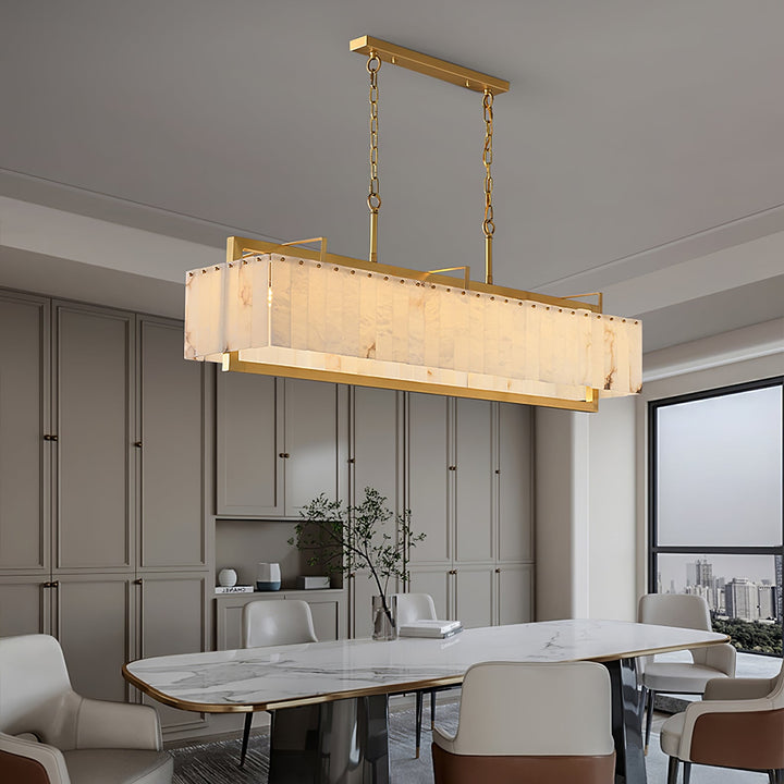 Aether Suspension Rectangulaire en Albâtre - Neutralighting