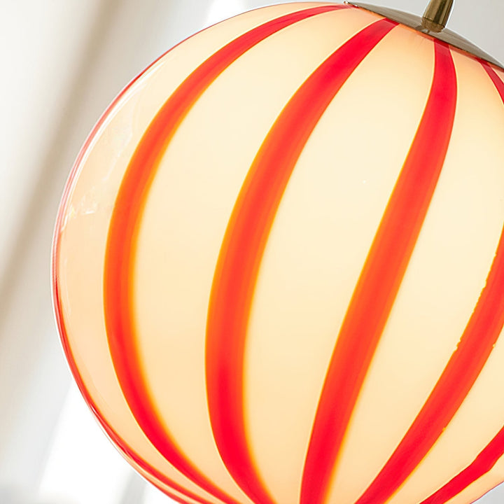 Aira Suspension Rayures Rouges Mignonne - Neutralighting