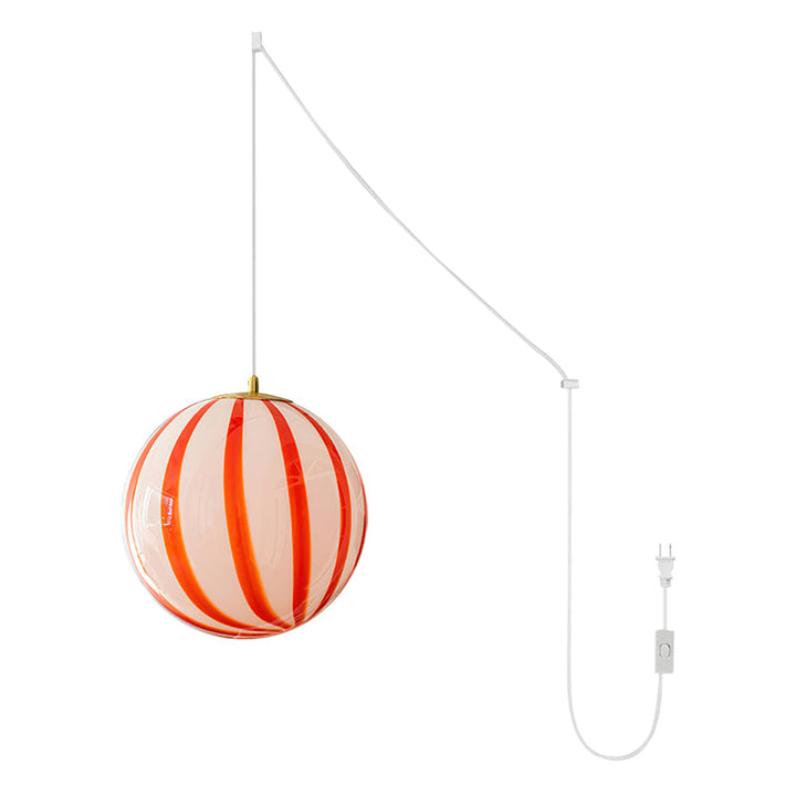 Aira Suspension Rayures Rouges Mignonne - Neutralighting