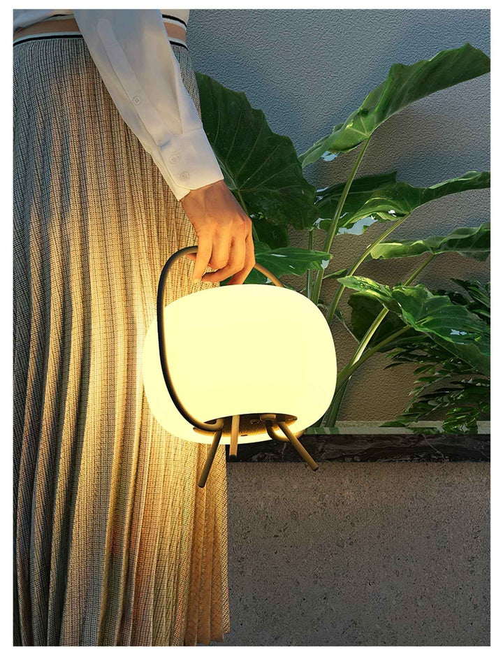 Lustra Acier 25cm Blanc LED