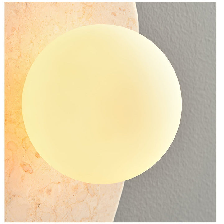 Pebble Applique Murale Rustique en Marbre - Neutralighting