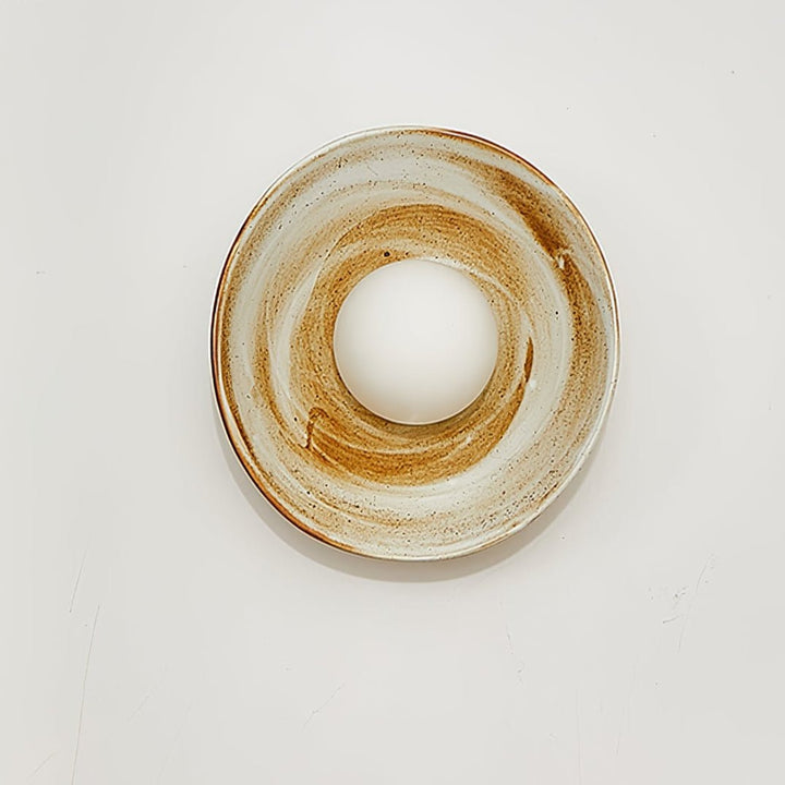 Solune Applique Murale Minimaliste en Verre et Bois - Neutralighting