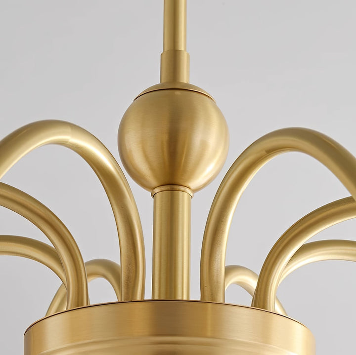 Havana Chandelier en Laiton et Verre - Neutralighting