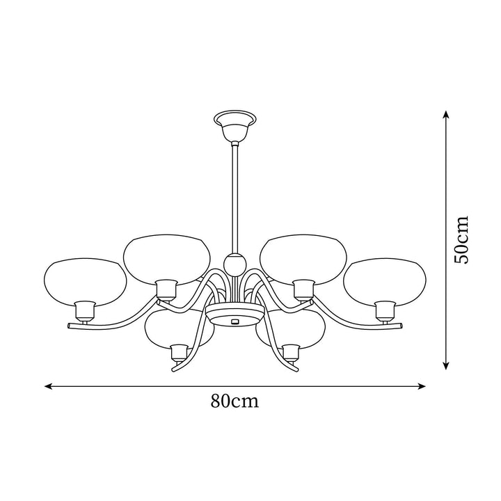 Havana Chandelier en Laiton et Verre - Neutralighting