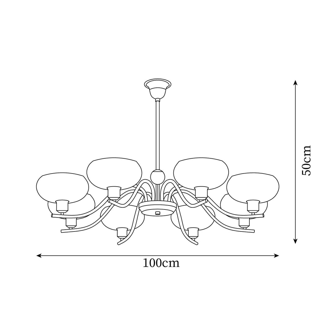 Havana Chandelier en Laiton et Verre - Neutralighting