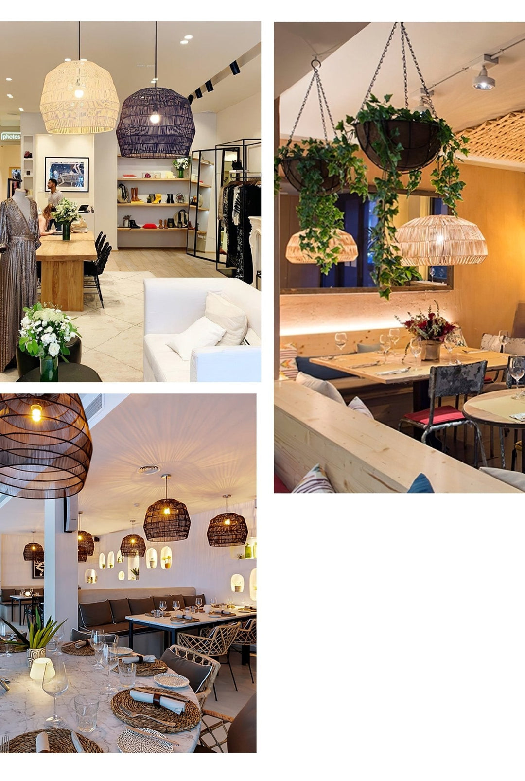 Cucarel Suspension Industrielle en Rotin - Neutralighting