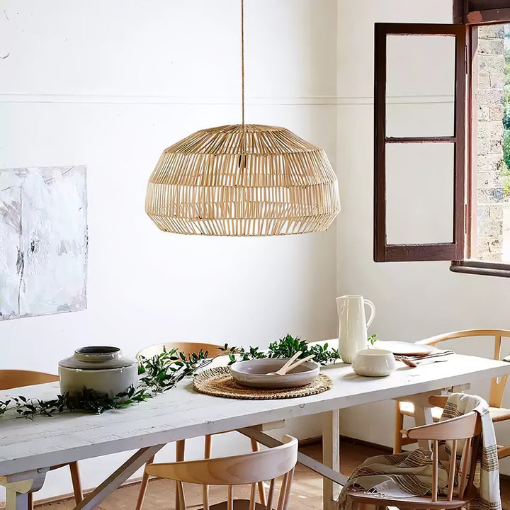 Cucarel Suspension Industrielle en Rotin - Neutralighting