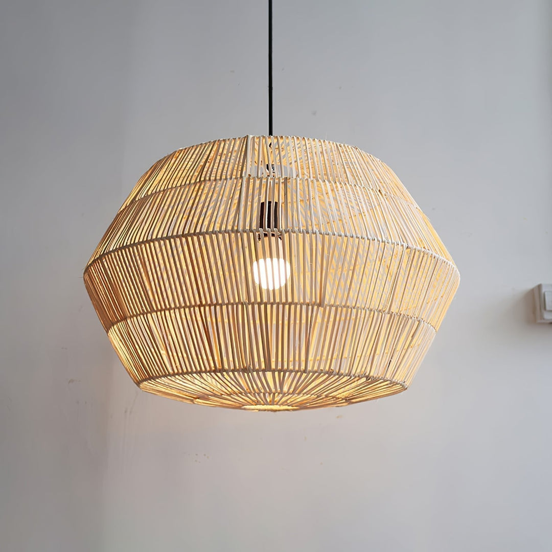 Cucarel Suspension Industrielle en Rotin - Neutralighting