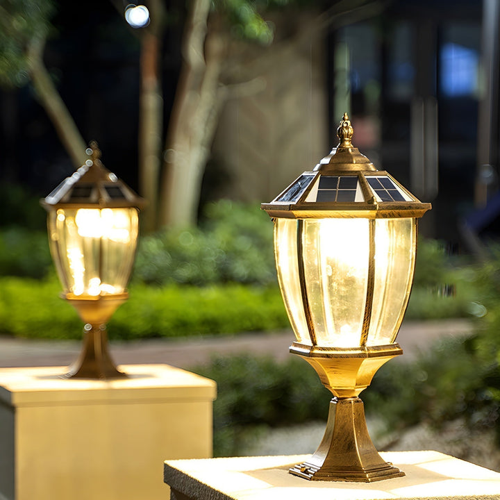 Cezoria Lampe Extérieure Solaire en Verre Unique - Neutralighting