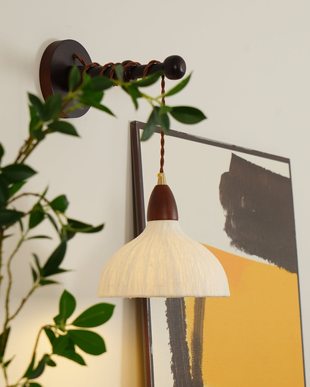 Vitheos Applique Murale en Bois Noyer Naturel Élégante - Neutralighting