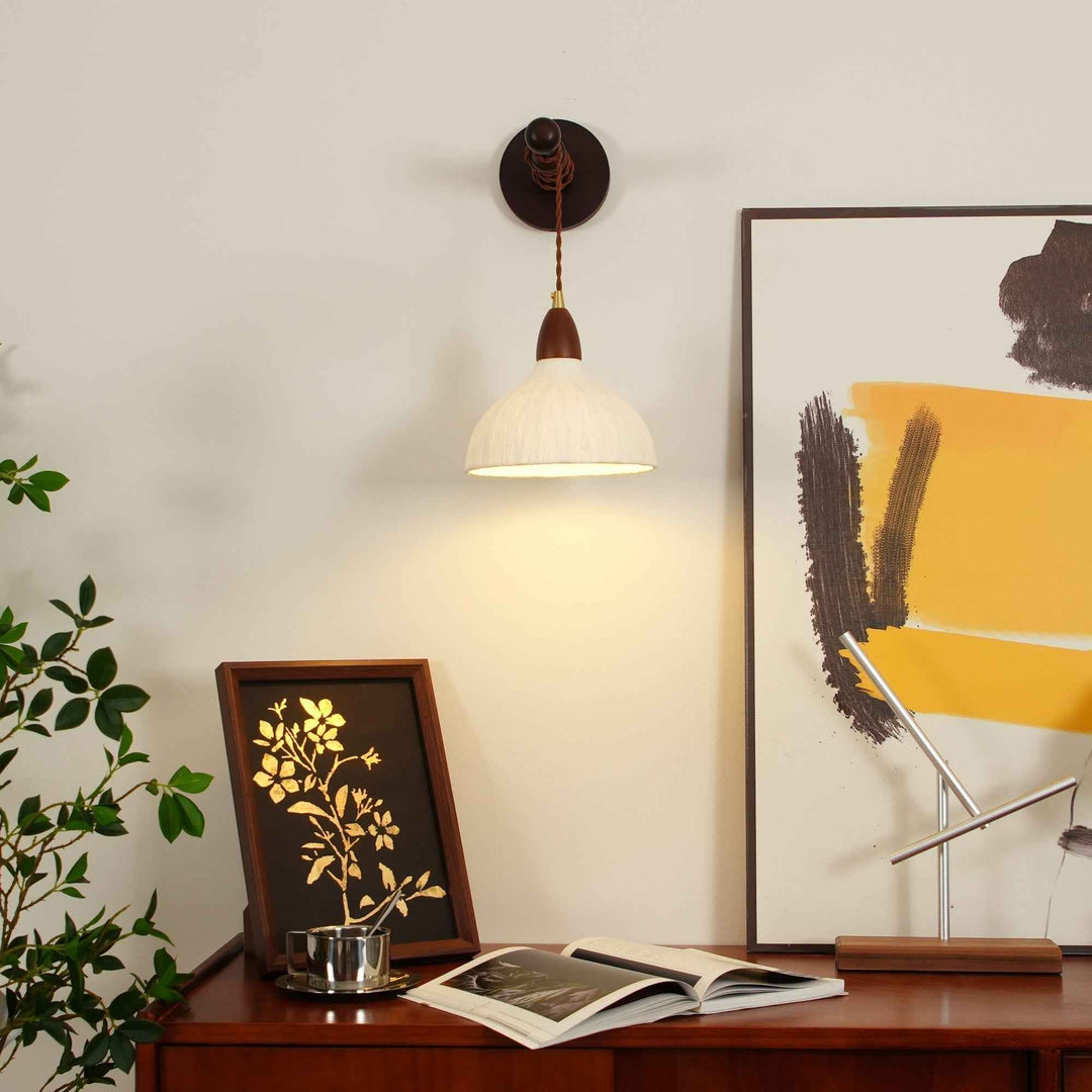 Vitheos Bois 20cm Blanc LED