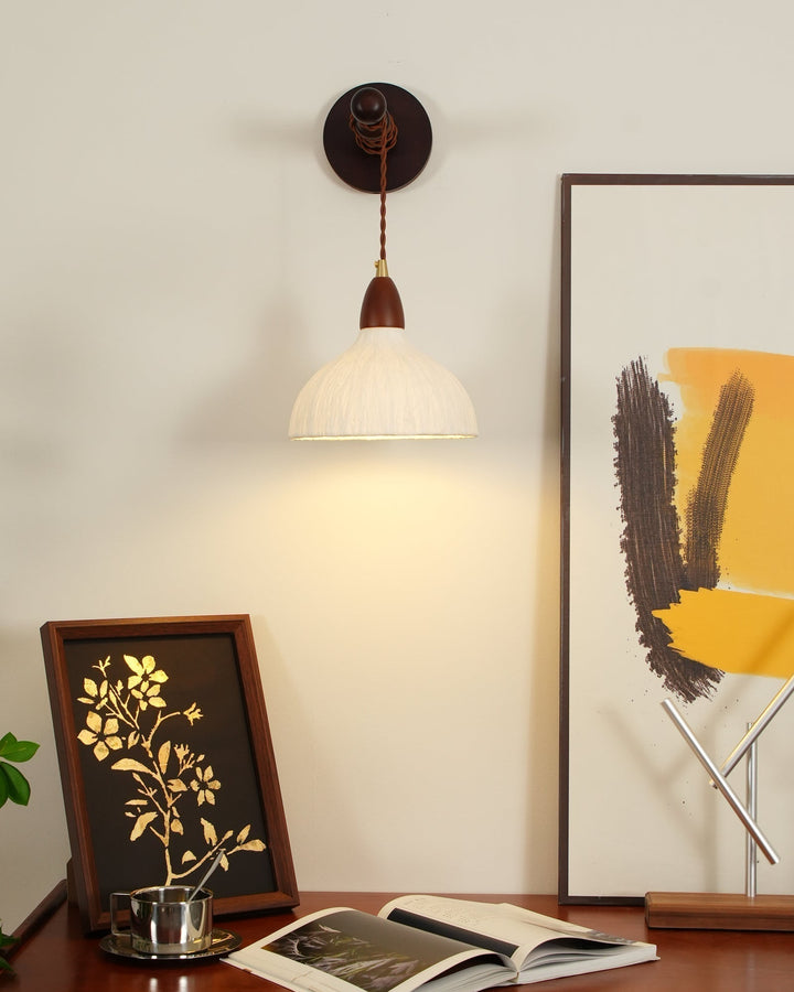 Vitheos Applique Murale en Bois Noyer Naturel Élégante - Neutralighting