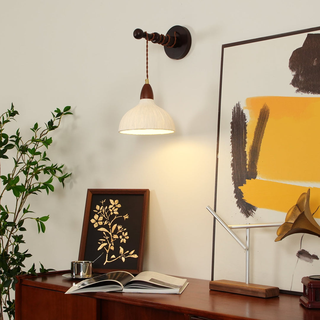 Vitheos Applique Murale en Bois Noyer Naturel Élégante - Neutralighting