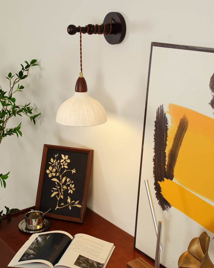 Vitheos Applique Murale en Bois Noyer Naturel Élégante - Neutralighting
