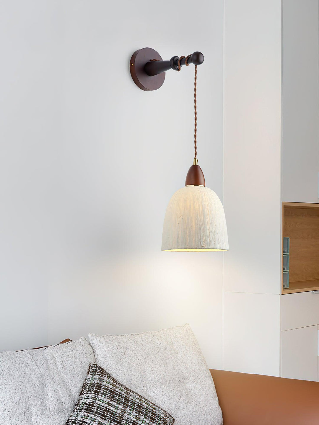 Vitheos Applique Murale en Bois Noyer Naturel Élégante - Neutralighting