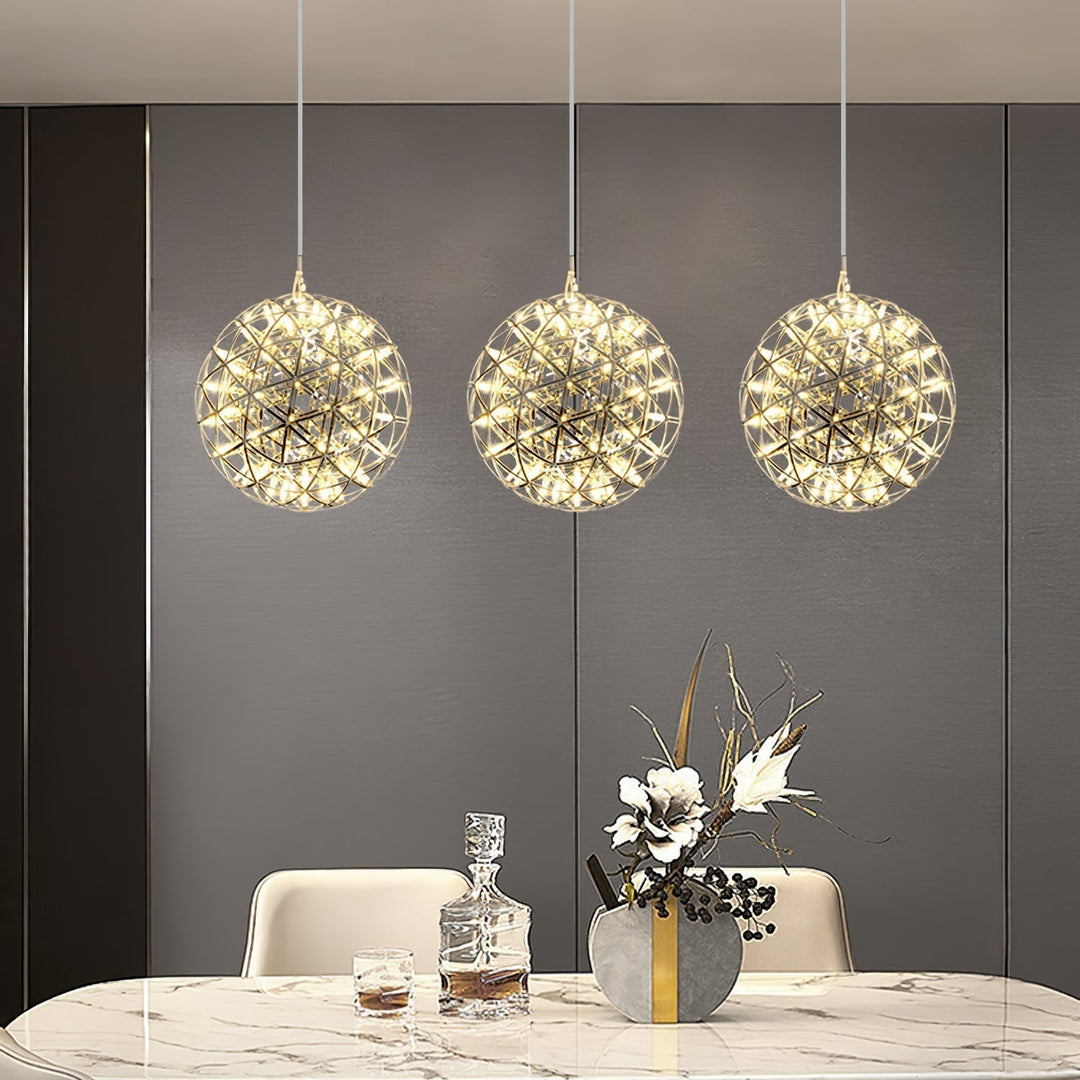 Ivthayra Lampe Pendante Boule Dorée de Luxe Postmoderne - Neutralighting