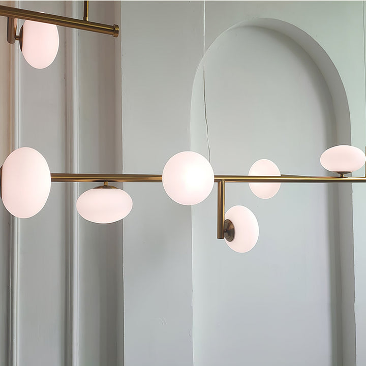 Balance Chandelier en Verre Moderne - Neutralighting
