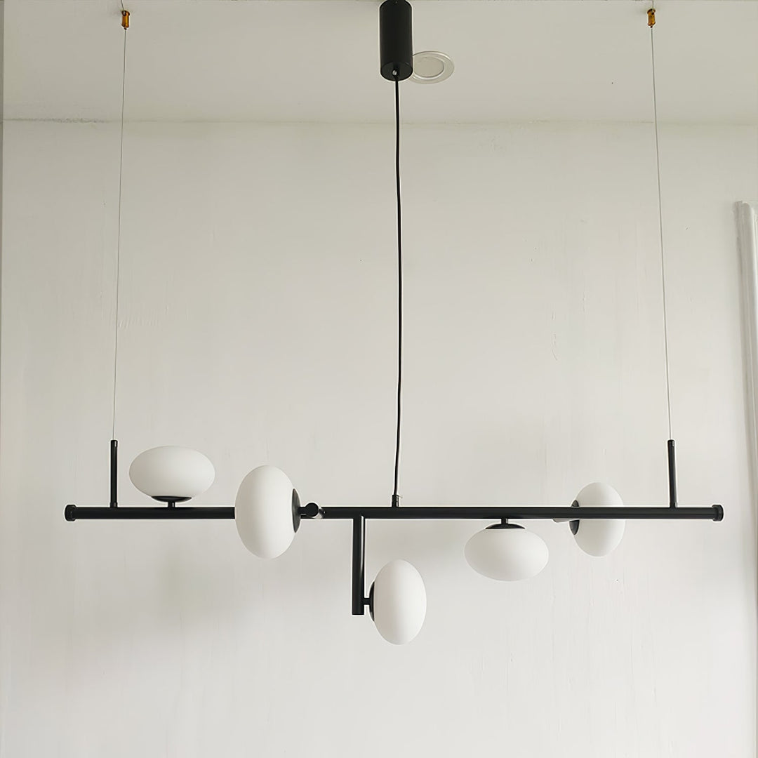 Balance Chandelier en Verre Moderne - Neutralighting