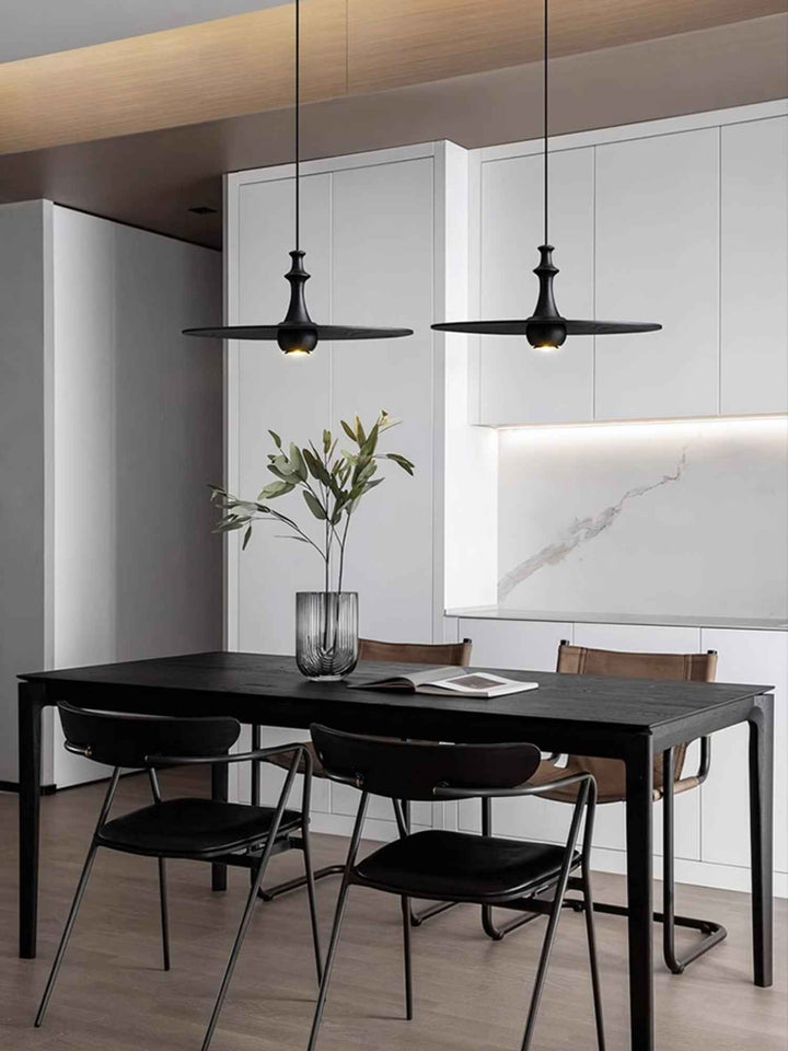 Syrinyra Suspension Sculpturale Disque Bois - Neutralighting