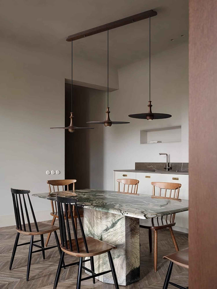 Syrinyra Suspension Sculpturale Disque Bois - Neutralighting