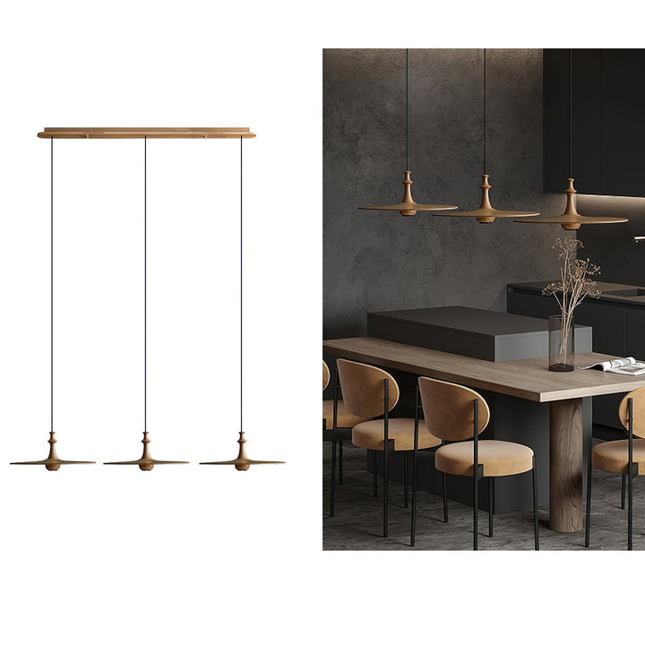 Syrinyra Suspension Sculpturale Disque Bois - Neutralighting