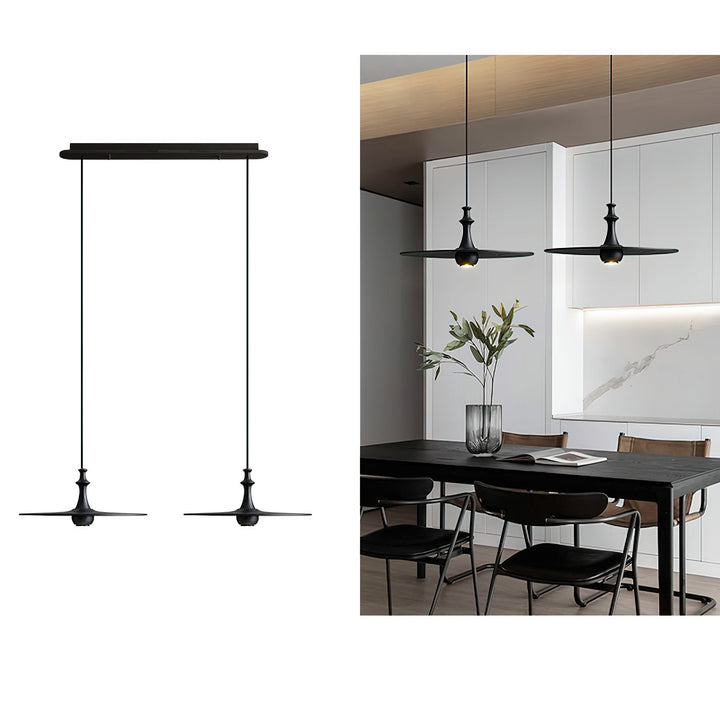 Syrinyra Suspension Sculpturale Disque Bois - Neutralighting