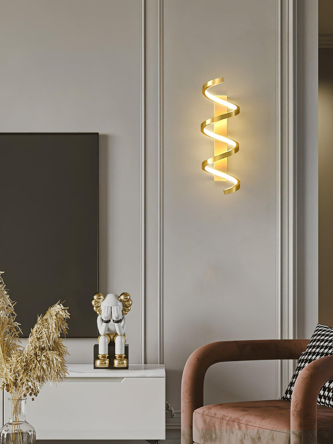 Asilion Applique Murale Spirale Art Nordique - Neutralighting