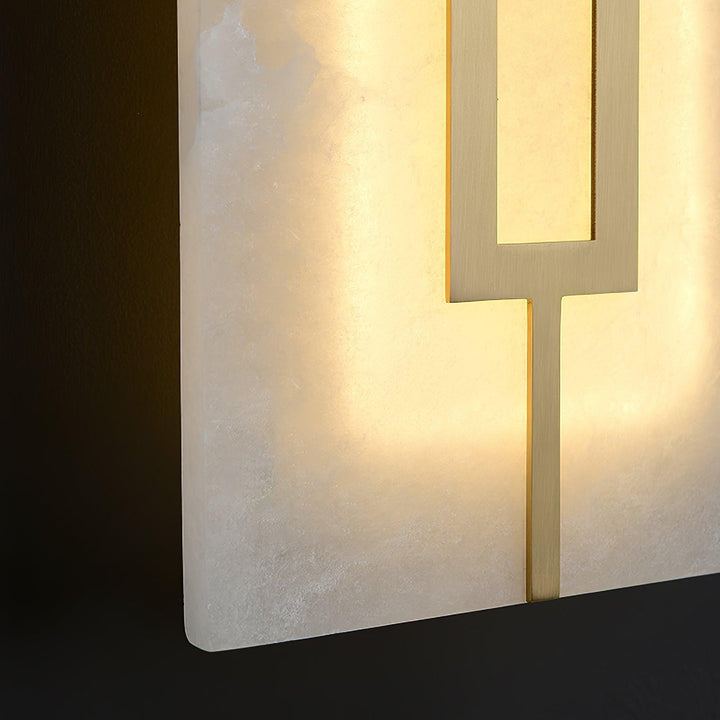 Alvelor Géométrique Albâtre Luminaire Mural - Neutralighting