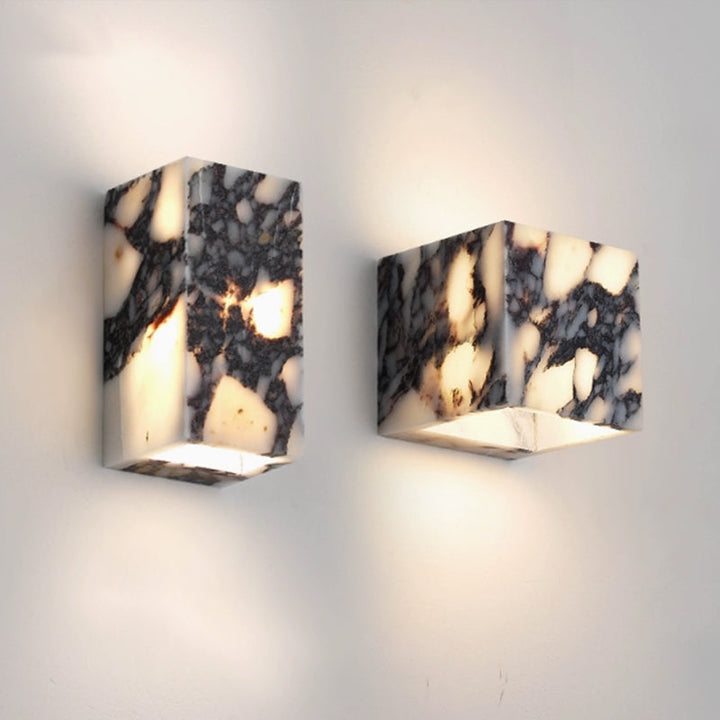 Illaee Moderne Minimaliste Carré Marbre Applique Murale - Neutralighting