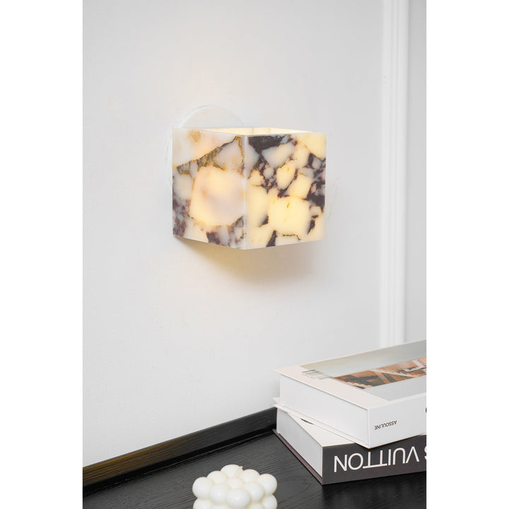Illaee Moderne Minimaliste Carré Marbre Applique Murale - Neutralighting