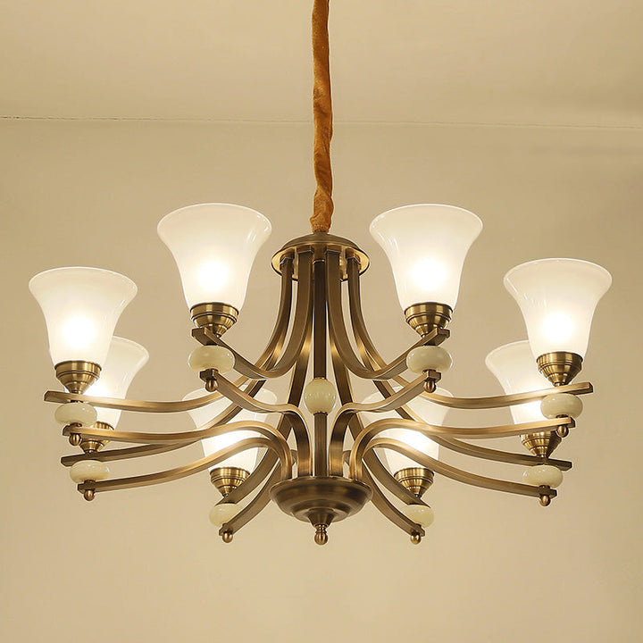 Cizorila Postmodern Luxe Laiton Verre Lustre - Neutralighting