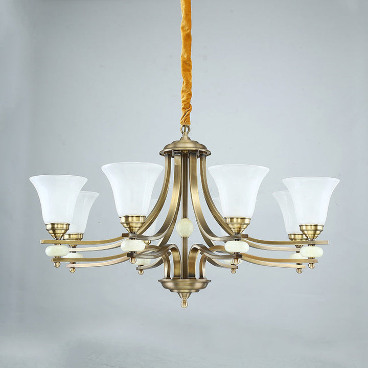 Cizorila Postmodern Luxe Laiton Verre Lustre - Neutralighting