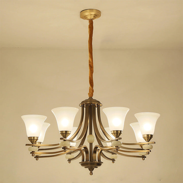 Cizorila Postmodern Luxe Laiton Verre Lustre - Neutralighting