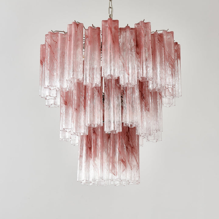 Aurora Lustre en Verre Rose Moderne - Neutralighting