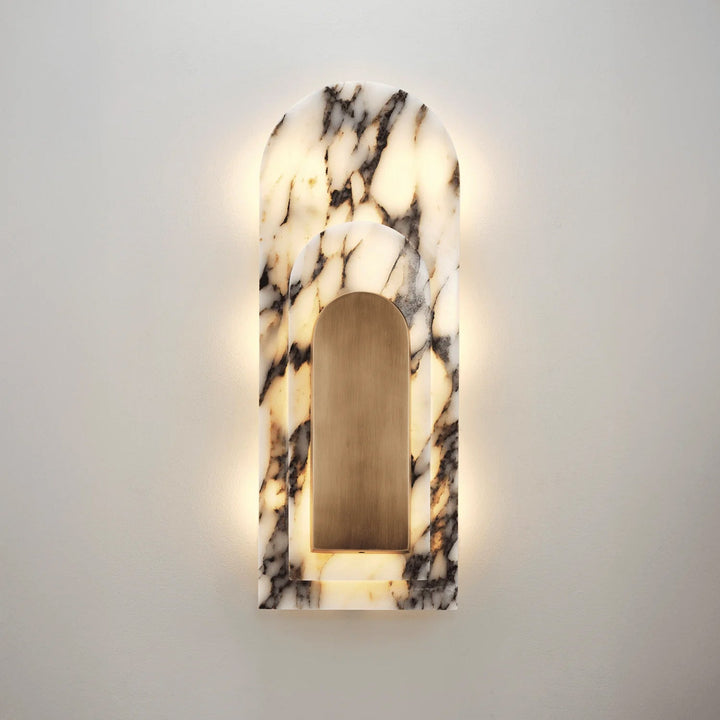 Utheisra Moderne Minimaliste Île Laiton Marbre Wall Lamp - Neutralighting