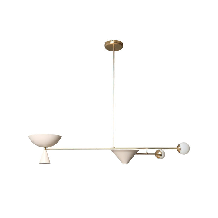 Comareth Moderne Minimaliste Verre Métal Lustre - Neutralighting