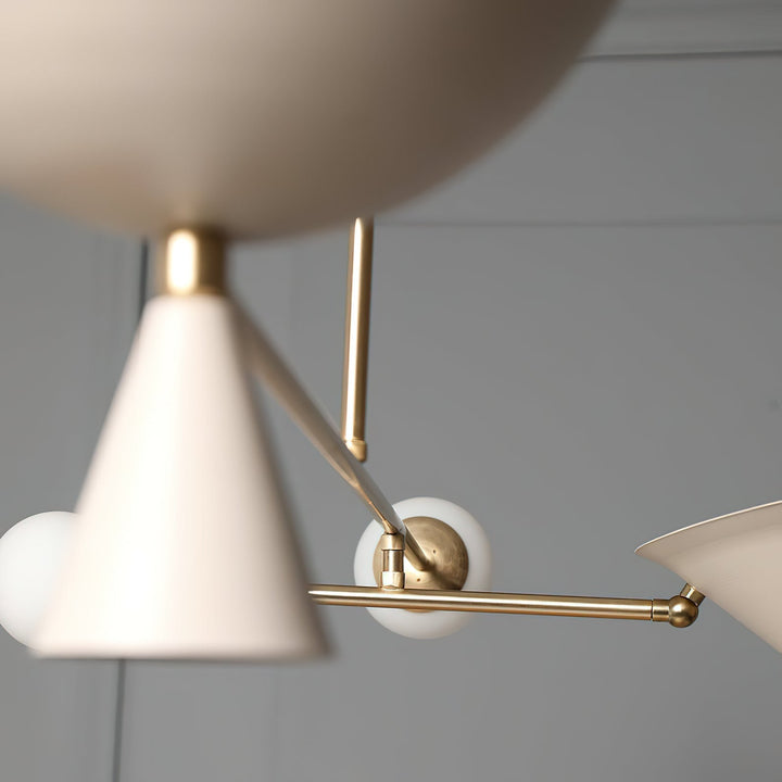 Comareth Moderne Minimaliste Verre Métal Lustre - Neutralighting