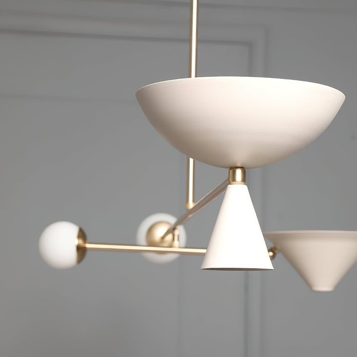 Comareth Moderne Minimaliste Verre Métal Lustre - Neutralighting