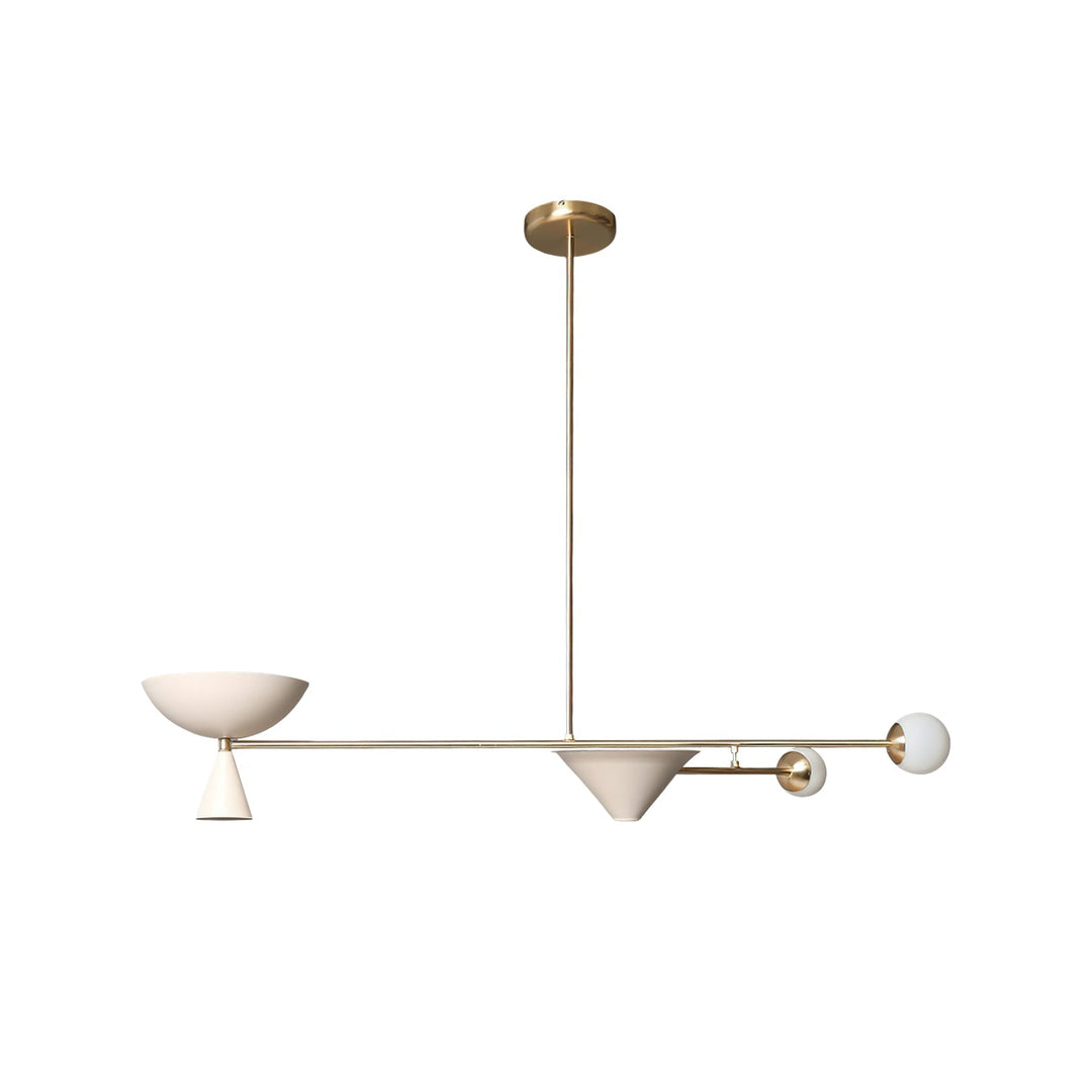 Comareth Moderne Minimaliste Verre Métal Lustre - Neutralighting