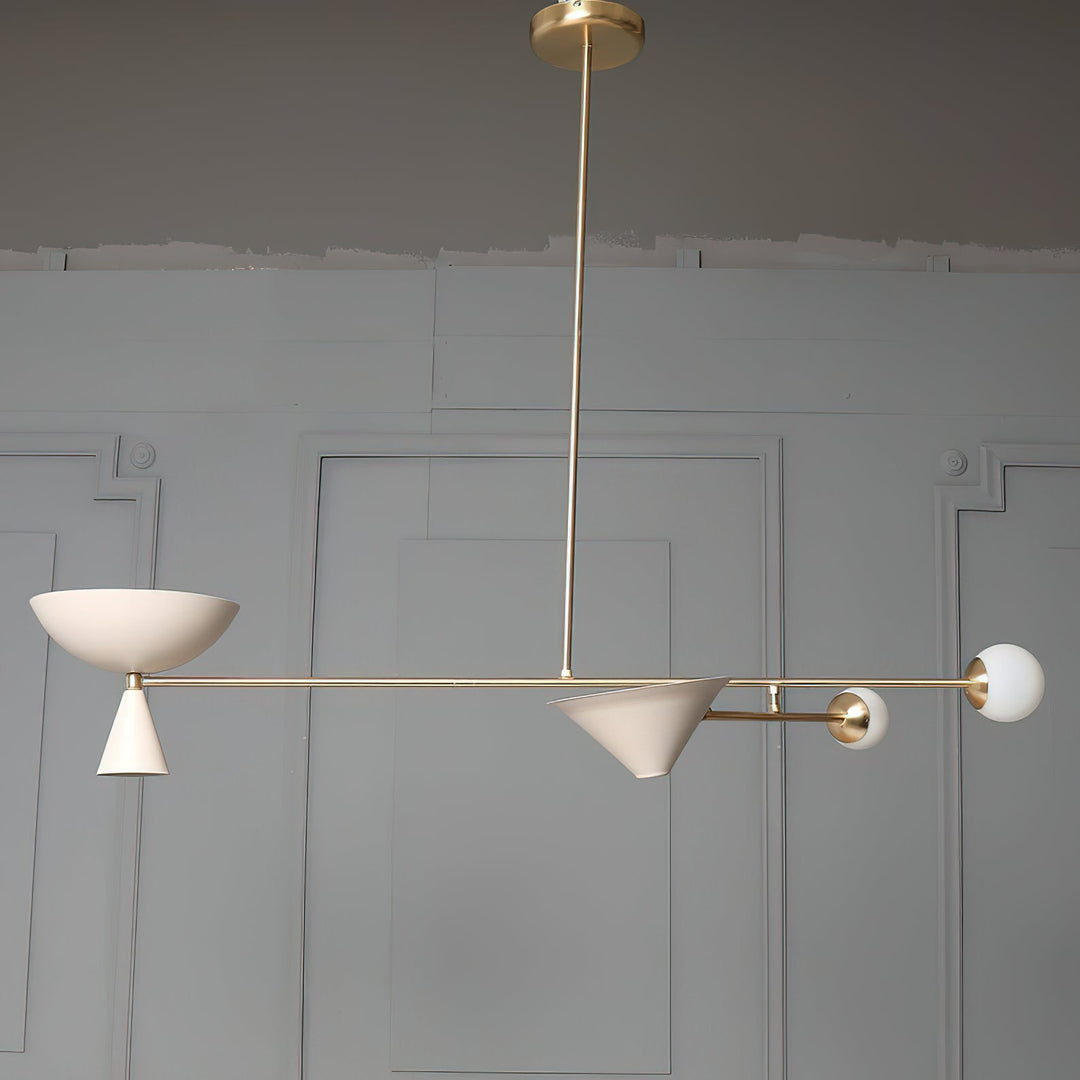 Comareth Moderne Minimaliste Verre Métal Lustre - Neutralighting